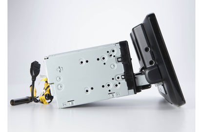Car stereo radio with removed cover 
