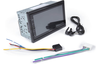 Car stereo system with wiring and cable