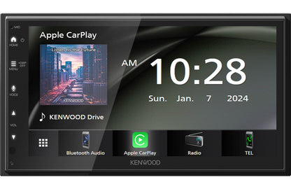 A Kenwood DMX5710S multimedia receiver with a touchscreen display 