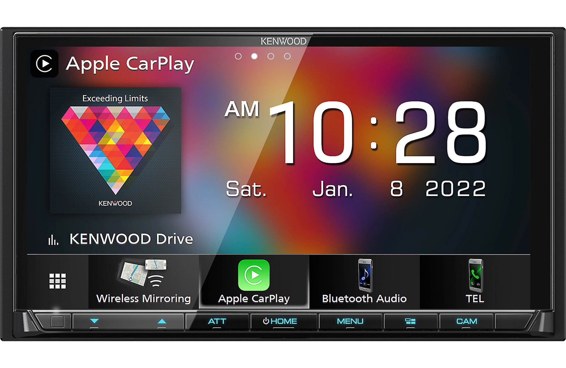 A Kenwood DMX9708S multimedia receiver 