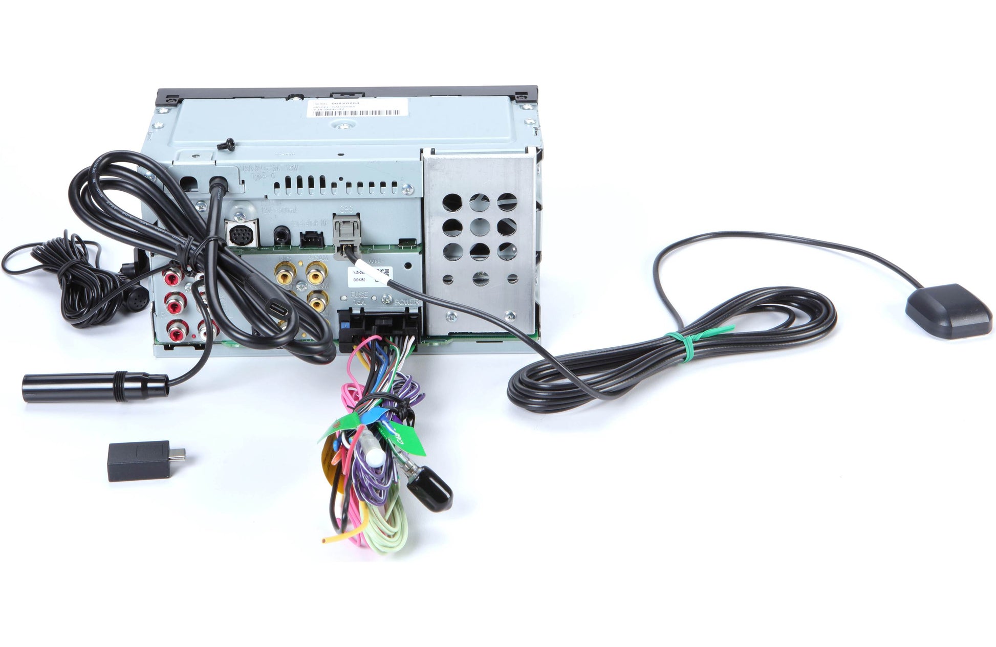Car stereo system with wiring