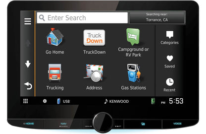 Kenwood DNR1008RVS 10.1" Navigation Multimedia Receiver Compatible with Android Auto and Apple CarPlay