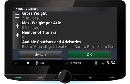 Kenwood DNR1008RVS 10.1" Navigation Multimedia Receiver Compatible with Android Auto and Apple CarPlay