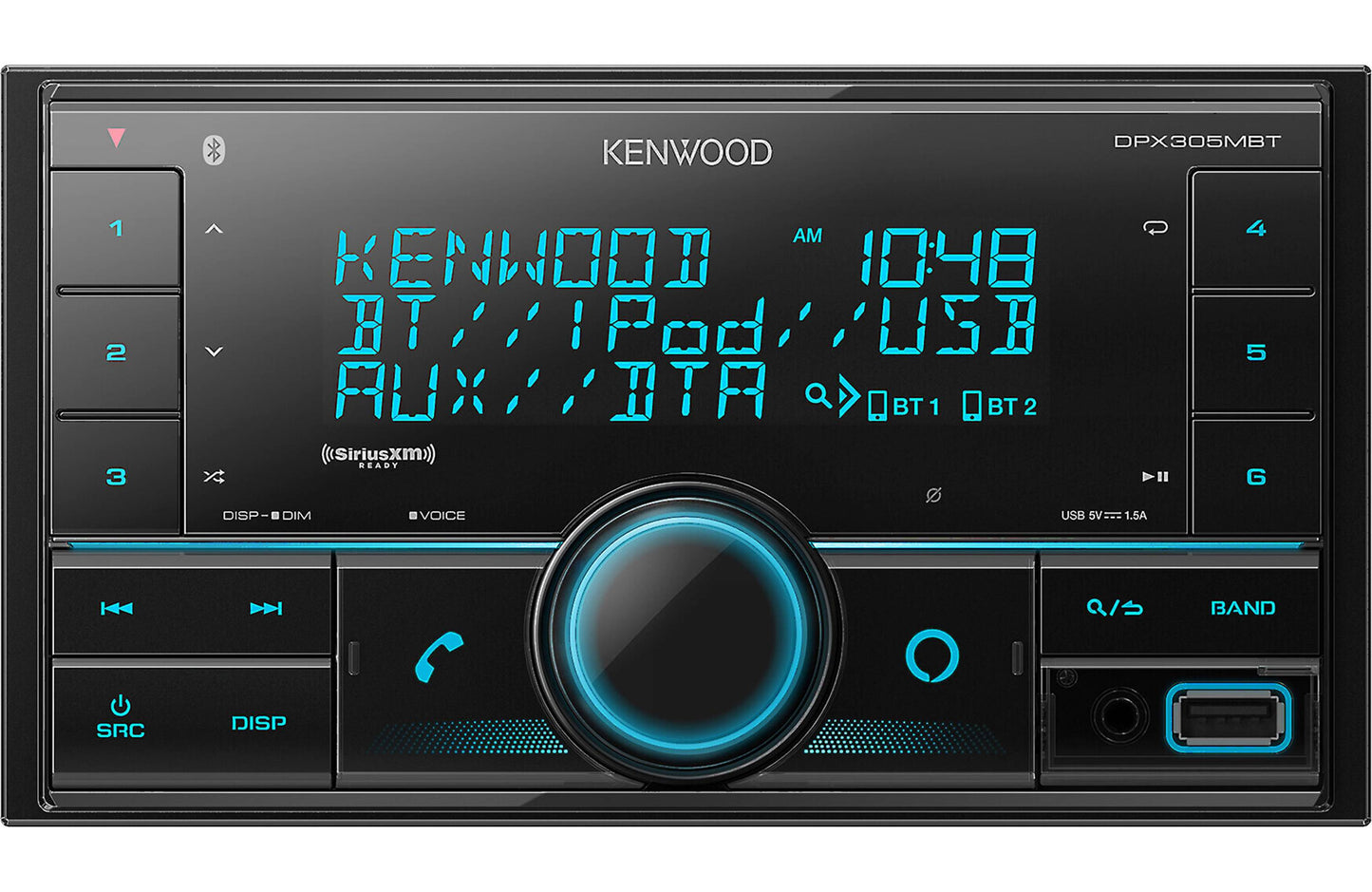 Kenwood DPX305MBT Bluetooth USB Double DIN Digital Media receiver