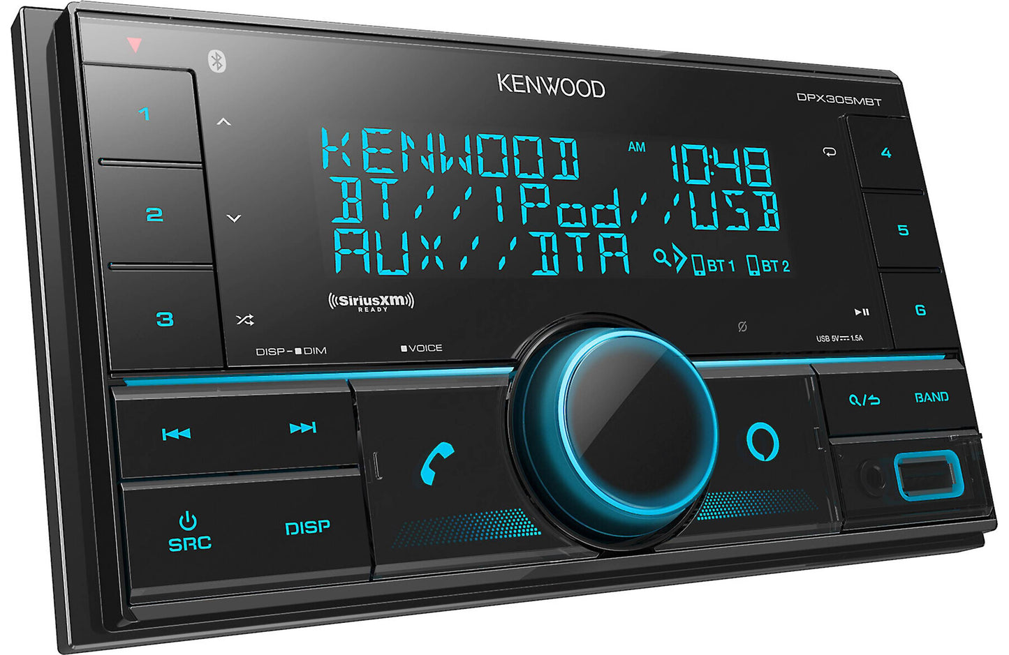 Kenwood DPX305MBT Bluetooth USB Double DIN Digital Media receiver