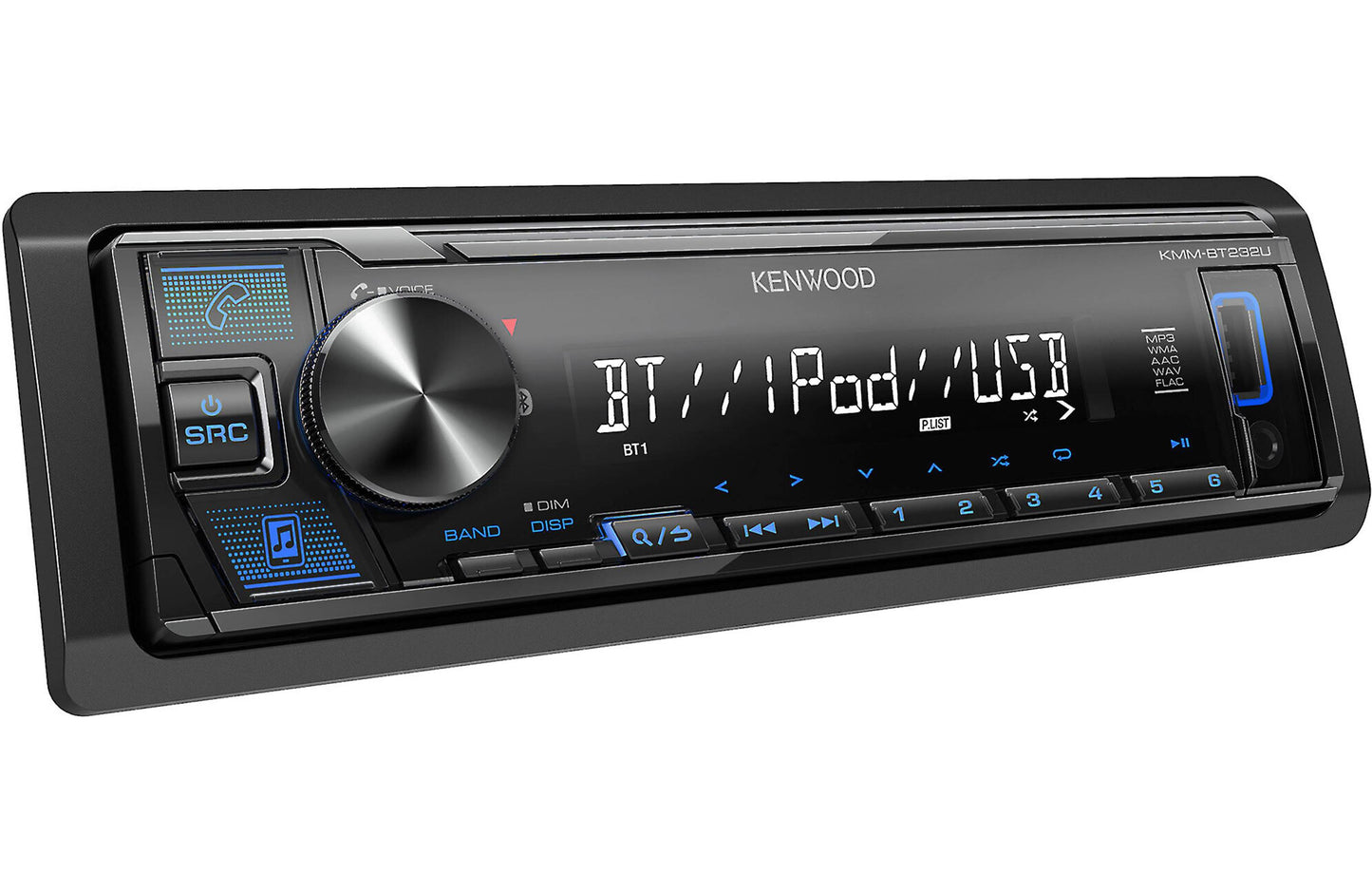 Kenwood KMM-BT232U Single-DIN Digital Media Receiver with Bluetooth