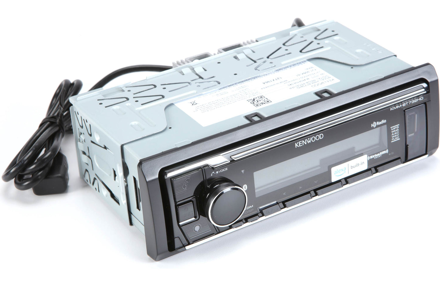 Kenwood KMM-BT732HD Bluetooth HD radio Ft & Rear USB DIN Media Receiver (No CD)