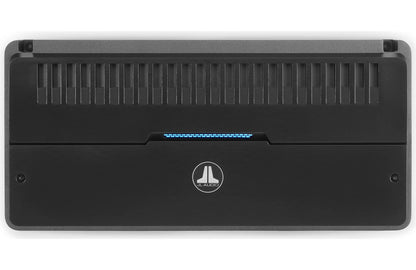 Black electronic device with a logo