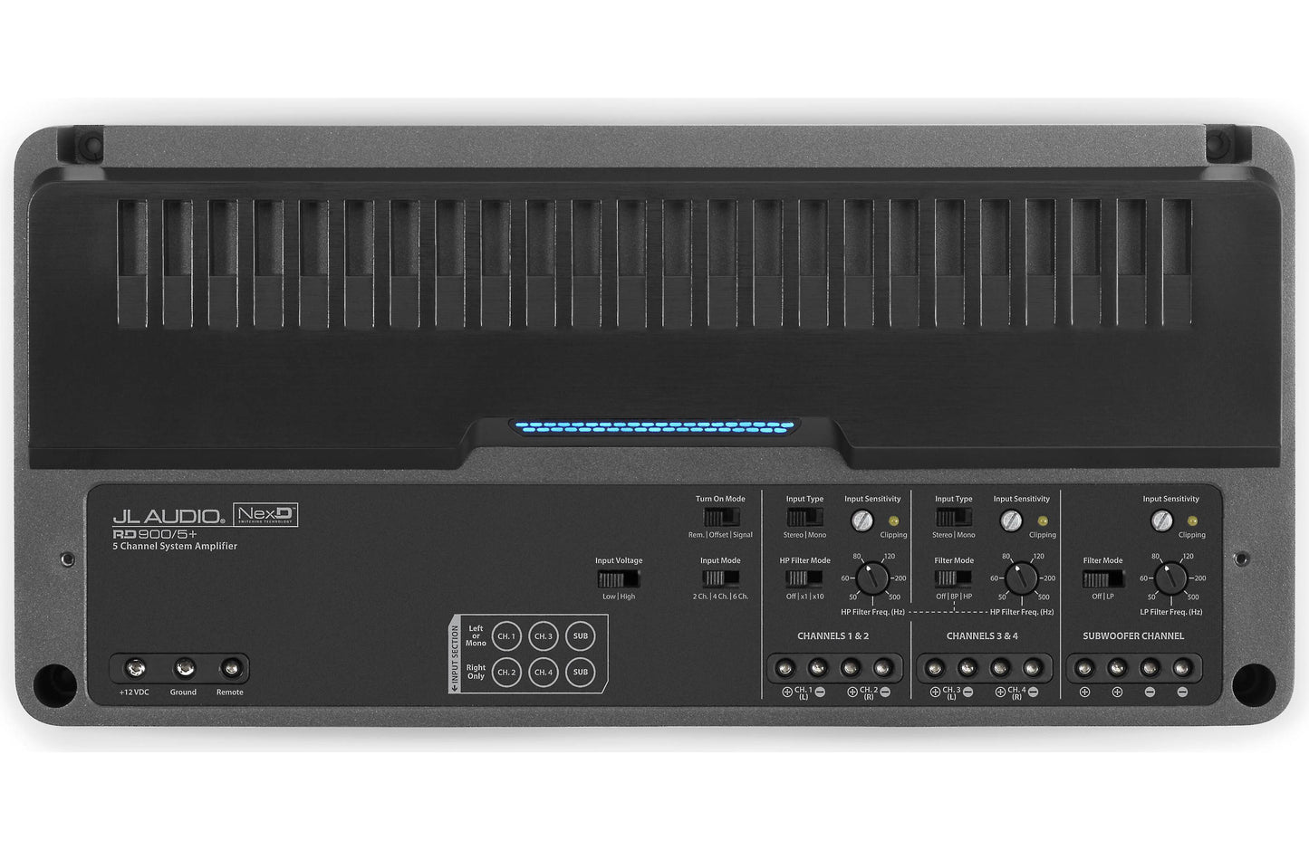  JL Audio amplifier with control panel