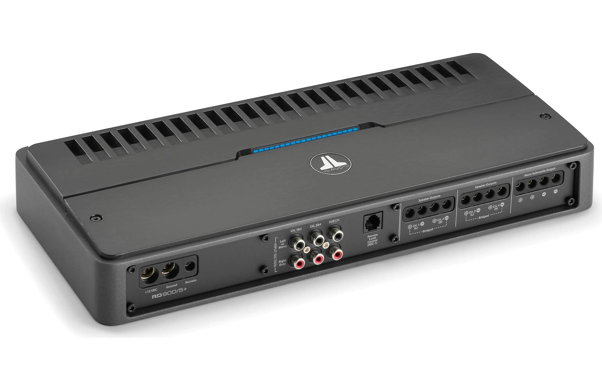 Audio amplifier with brand logo 