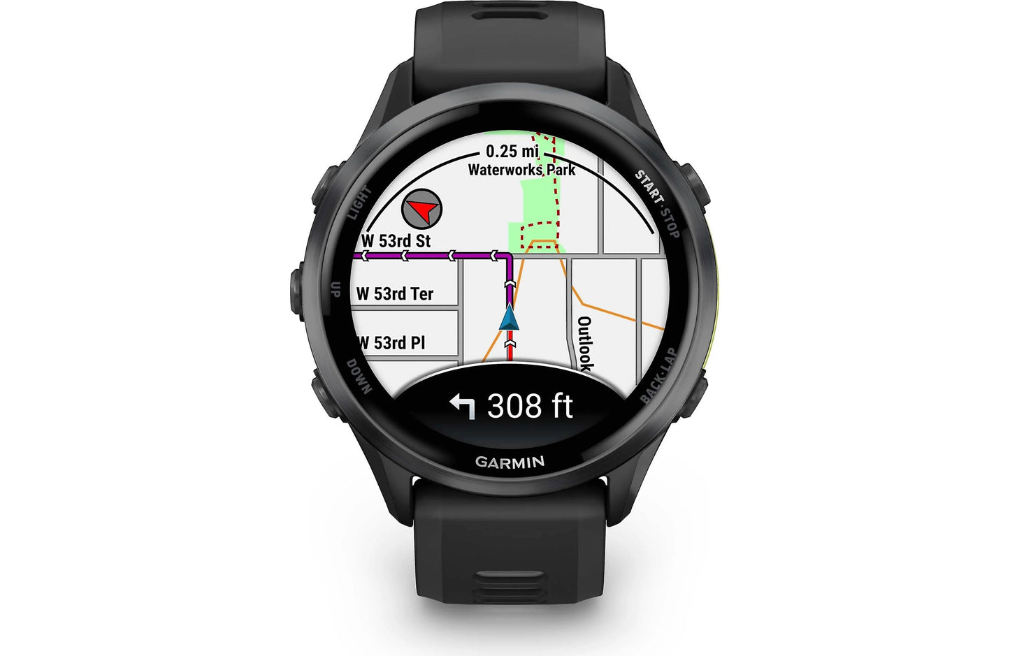Garmin Forerunner 970 GPS running watch (Black with Black band)