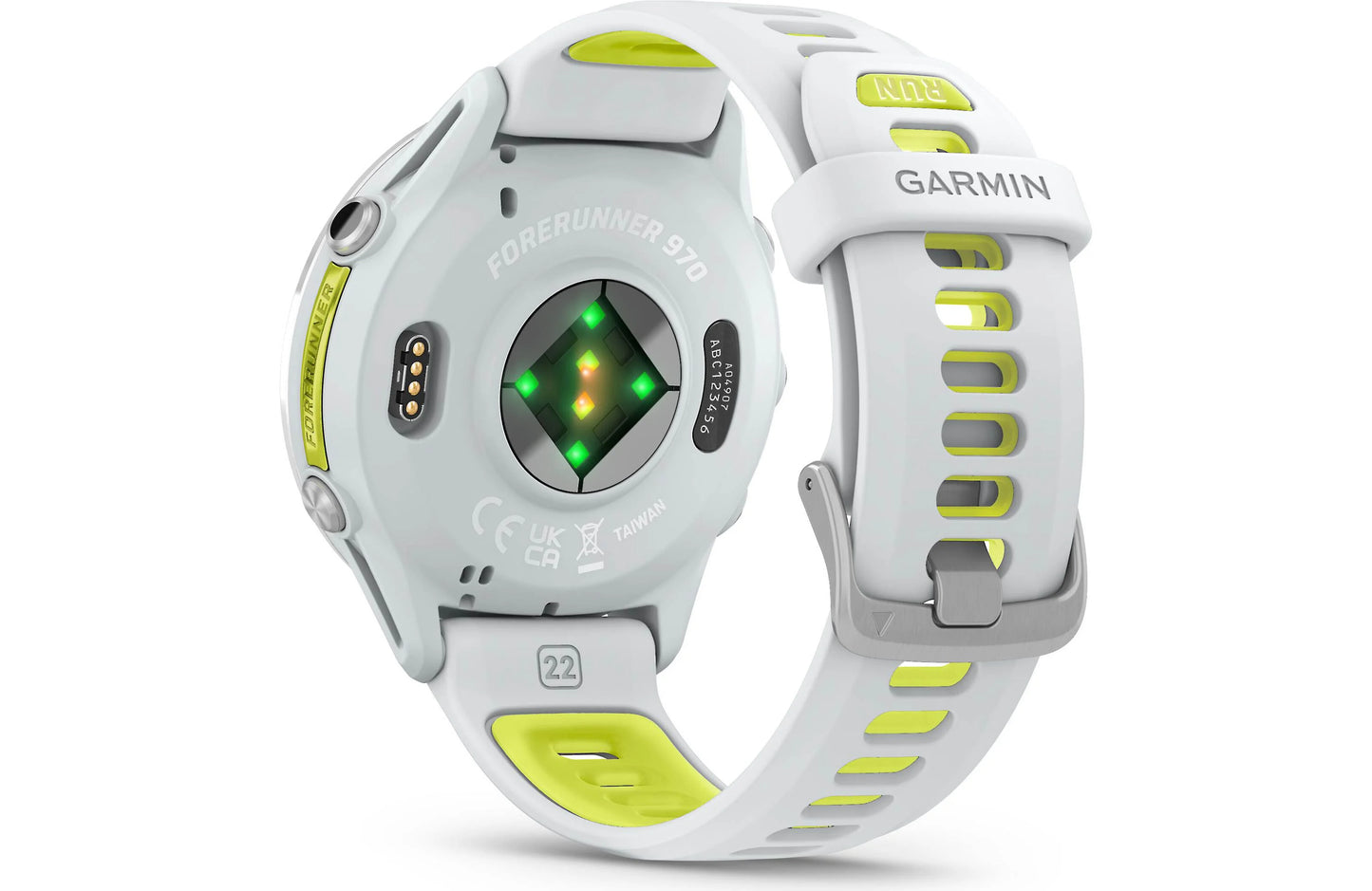 Garmin Forerunner 970 GPS running watch (Whitestone with Whitestone band)
