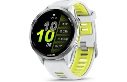 Garmin Forerunner 970 GPS running watch (Whitestone with Whitestone band)