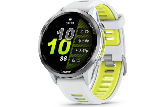 Garmin Forerunner 970 GPS running watch (Whitestone with Whitestone band)