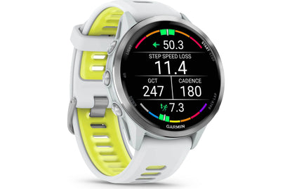Garmin Forerunner 970 GPS running watch (Whitestone with Whitestone band)