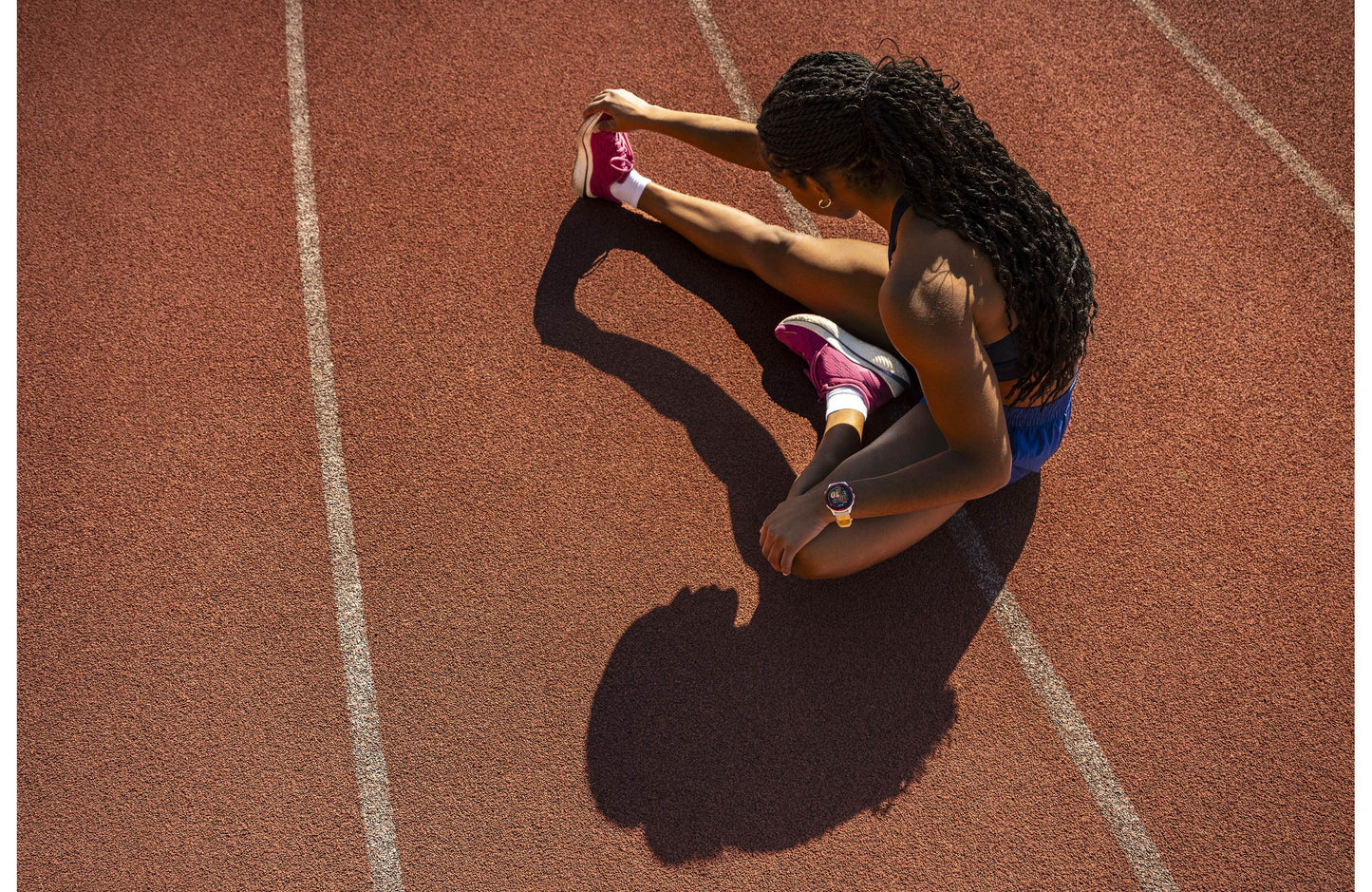 Garmin Forerunner 970 GPS running watch (Whitestone with Whitestone band)