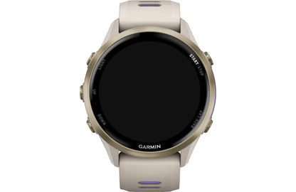 Garmin Forerunner 970 GPS running watch (Soft Gold with French Gray band)
