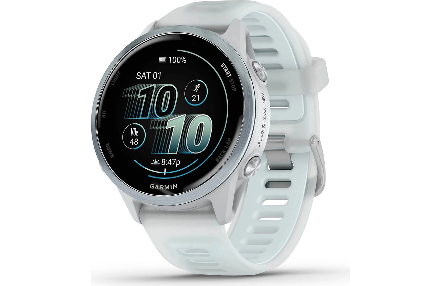 Garmin Forerunner 570 GPS running watch (42 mm - Cloud Blue with Whitestone band)