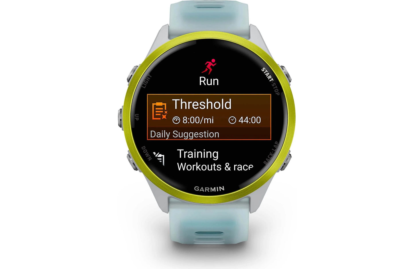 Garmin Forerunner 570 GPS running watch (47 mm - Amp Yellow with Whitestone band)