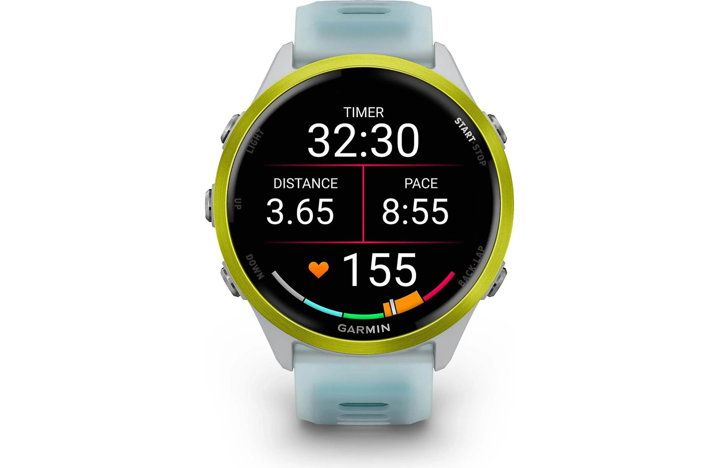 Garmin Forerunner 570 GPS running watch (47 mm - Amp Yellow with Whitestone band)