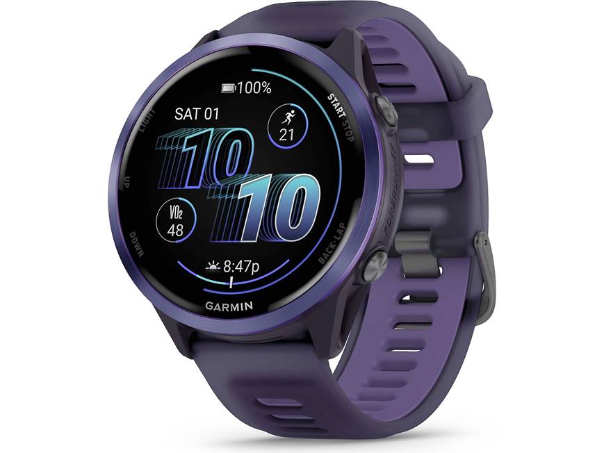 Garmin Forerunner 570 GPS running watch (47 mm - Indigo with Imperial Purple band)