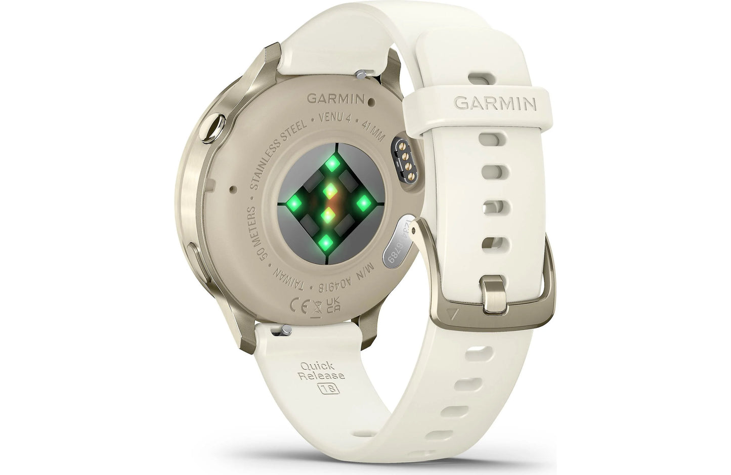 Garmin Venu 4 GPS Smartwatch 41 mm (Lunar gold with bone silicone band)