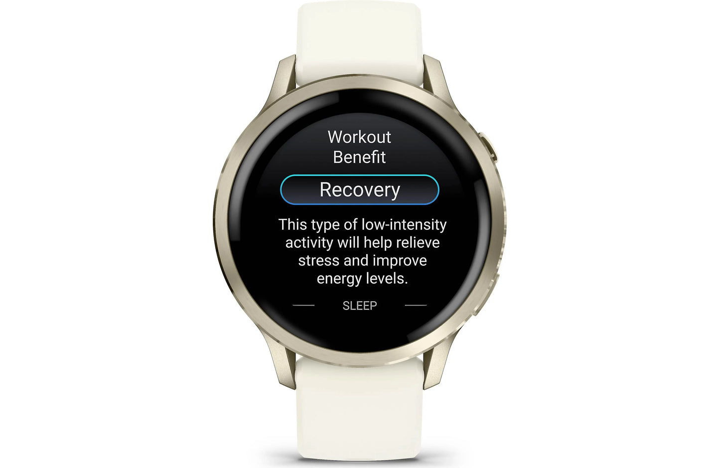 Garmin Venu 4 GPS Smartwatch 41 mm (Lunar gold with bone silicone band)