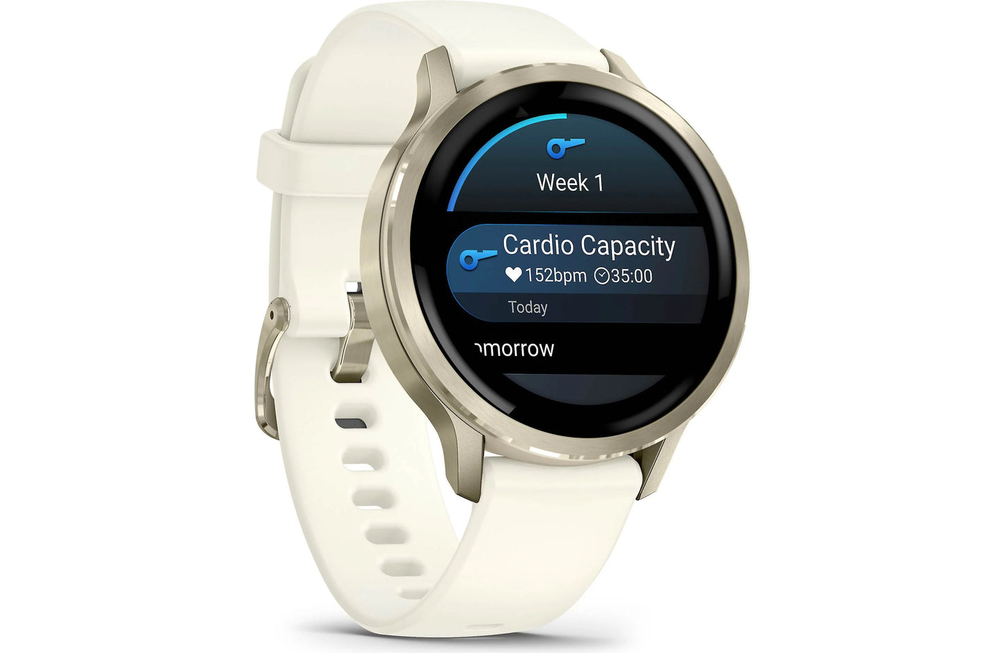 Garmin Venu 4 GPS Smartwatch 41 mm (Lunar gold with bone silicone band)