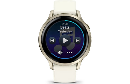Garmin Venu 4 GPS Smartwatch 41 mm (Lunar gold with bone silicone band)
