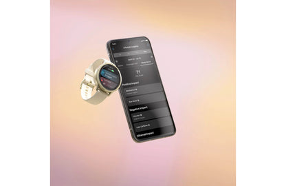 Garmin Venu 4 GPS Smartwatch 41 mm (Lunar gold with bone silicone band)