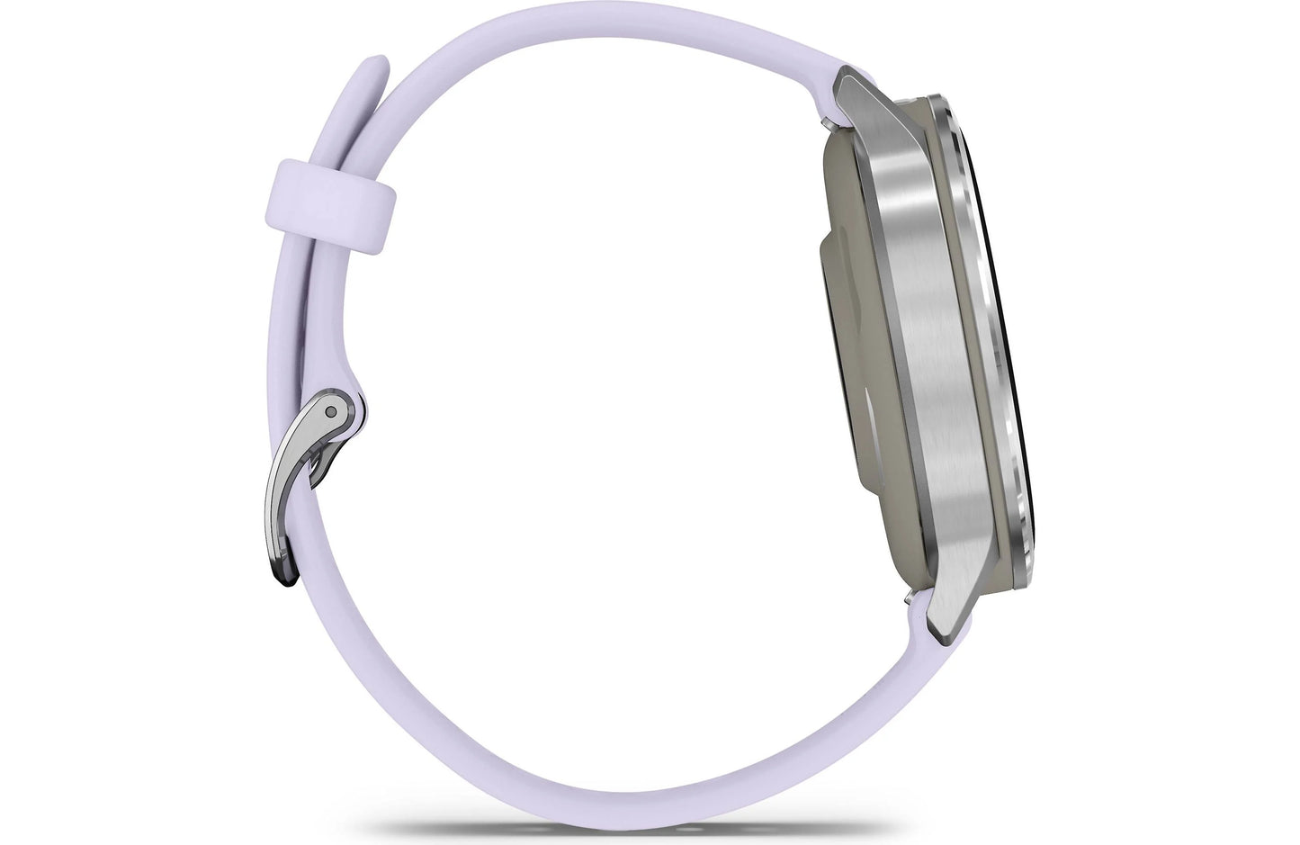 Garmin Venu 4 GPS smartwatch — 41 mm (Silver with periwinkle silicone band)