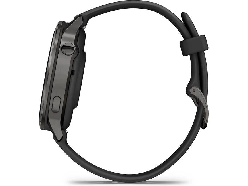 Garmin Venu 4 GPS Smartwatch 41 mm (Slate with black silicone band)