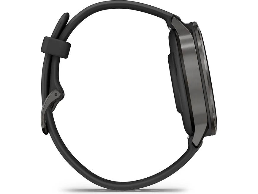 Garmin Venu 4 GPS Smartwatch 41 mm (Slate with black silicone band)