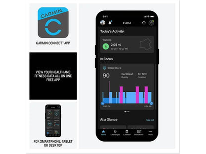 Garmin Venu 4 GPS Smartwatch 41 mm (Slate with black silicone band)