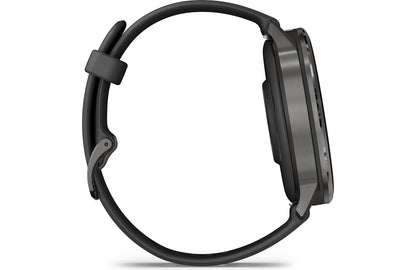 Garmin Venu 4 GPS smartwatch — 45 mm (Slate with black silicone band)