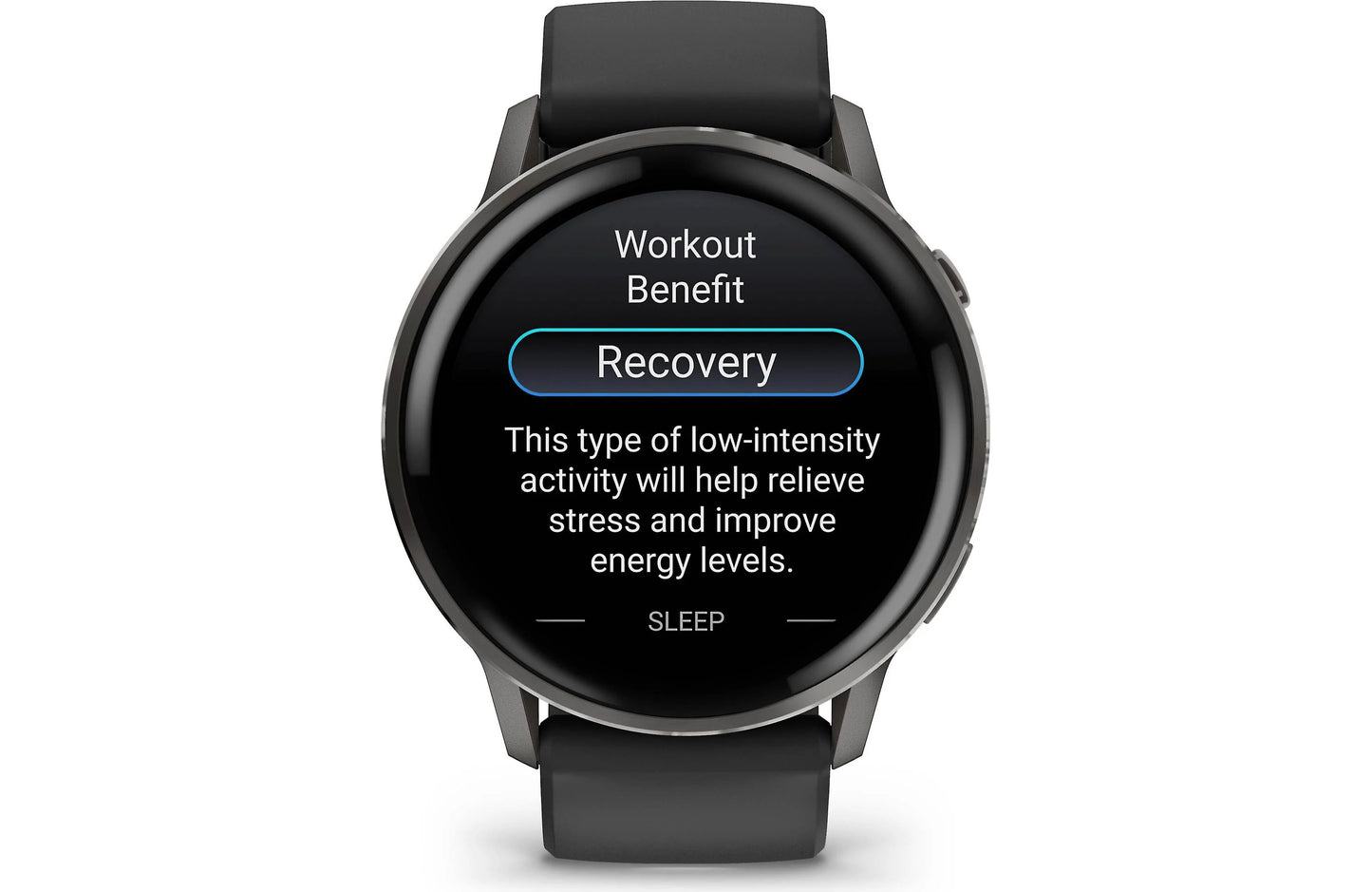 Garmin Venu 4 GPS smartwatch — 45 mm (Slate with black silicone band)