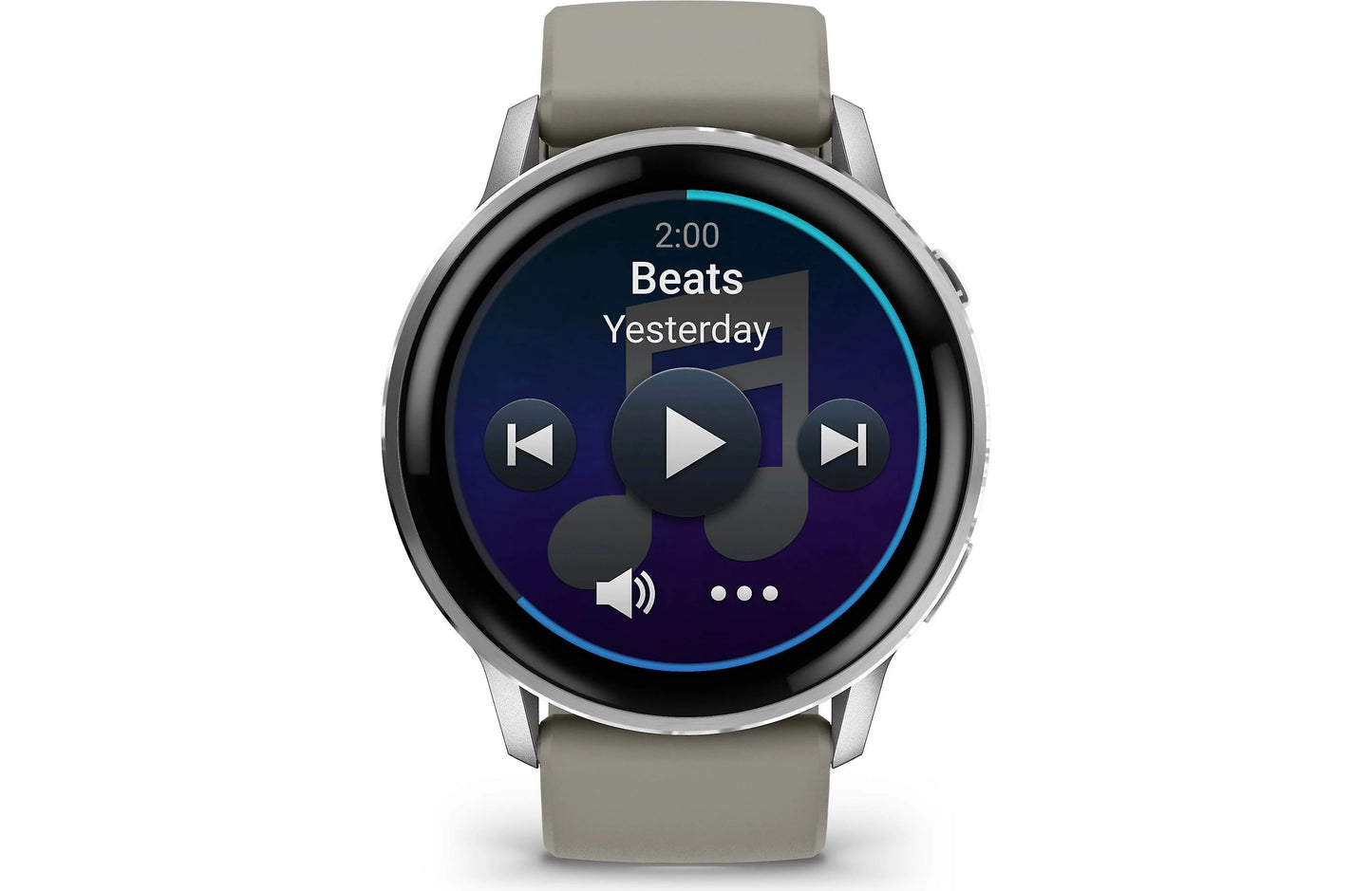 Garmin Venu 4 GPS smartwatch 45 mm (Silver with silver gray silicone band)