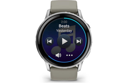 Garmin Venu 4 GPS smartwatch 45 mm (Silver with silver gray silicone band)