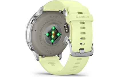 Garmin Venu 4 GPS smartwatch — 45 mm (Silver with citron band)