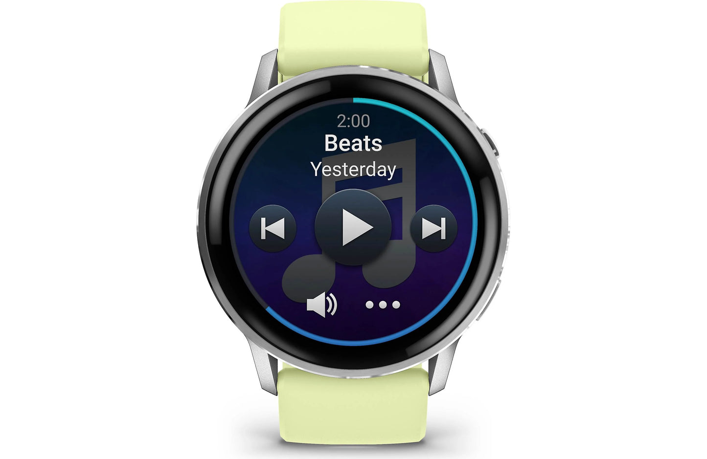 Garmin Venu 4 GPS smartwatch — 45 mm (Silver with citron band)