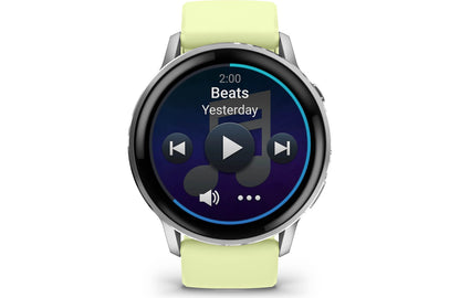Garmin Venu 4 GPS smartwatch — 45 mm (Silver with citron band)