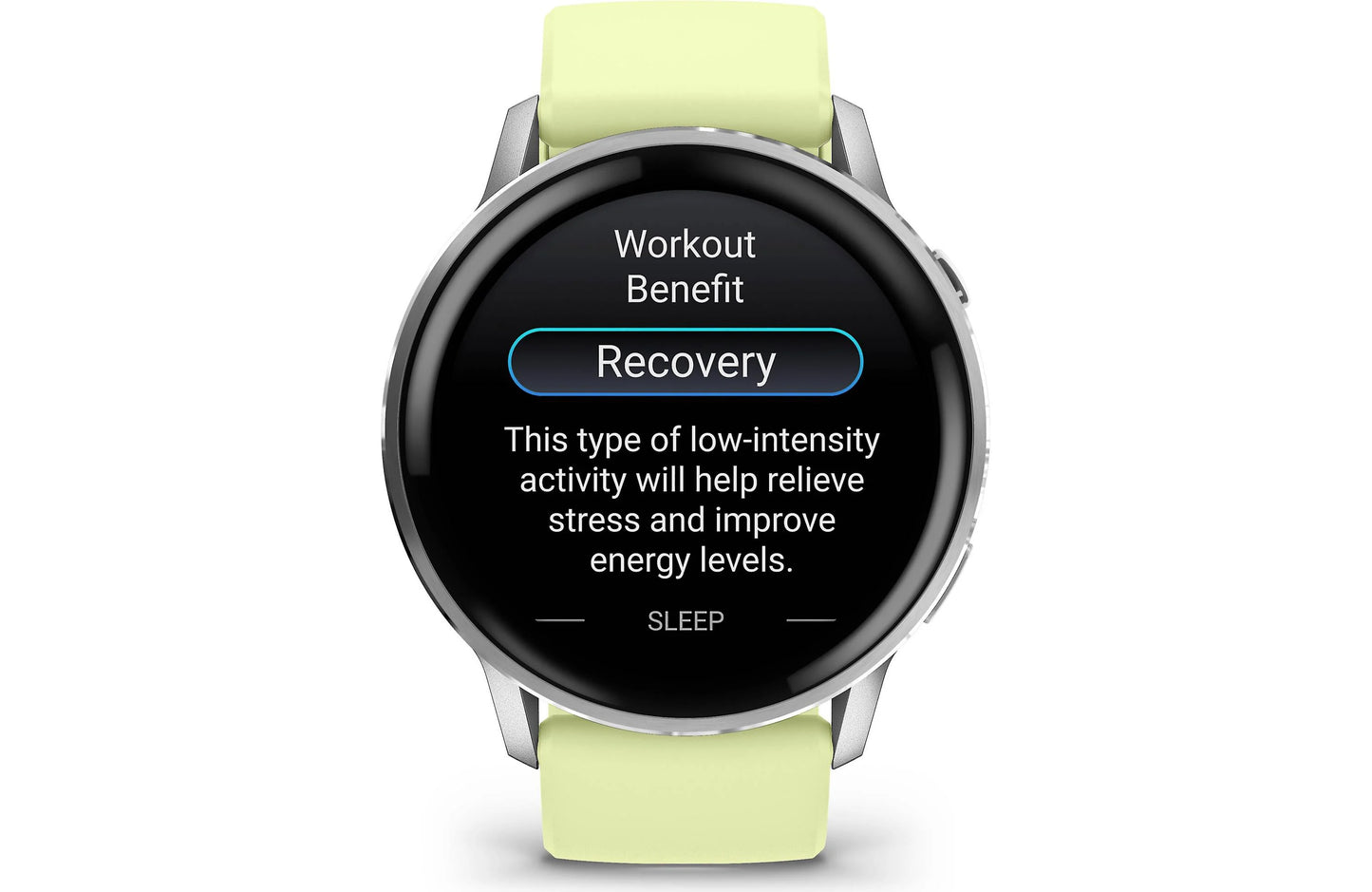 Garmin Venu 4 GPS smartwatch — 45 mm (Silver with citron band)