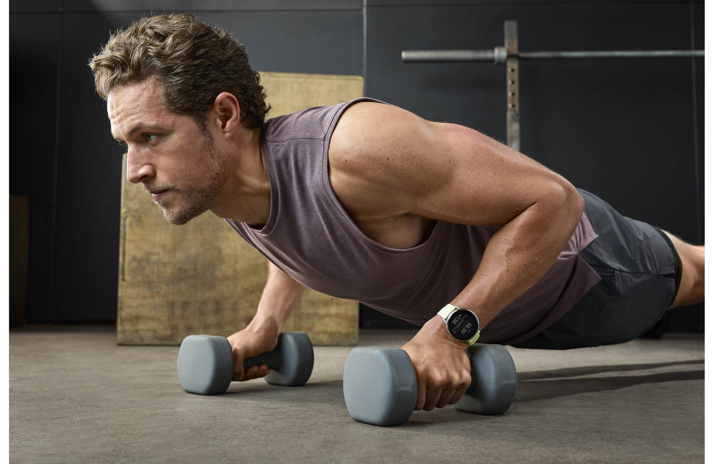 Garmin Venu 4 GPS smartwatch — 45 mm (Silver with citron band)