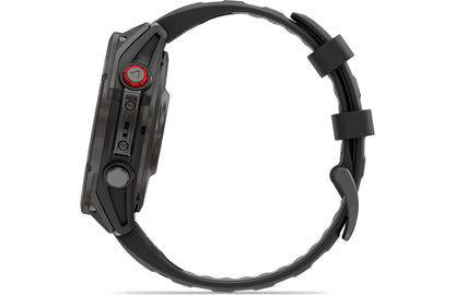 Garmin fenix 8 Pro 47 mm AMOLED (Carbon gray DLC titanium with black/pebble gray silicone band)