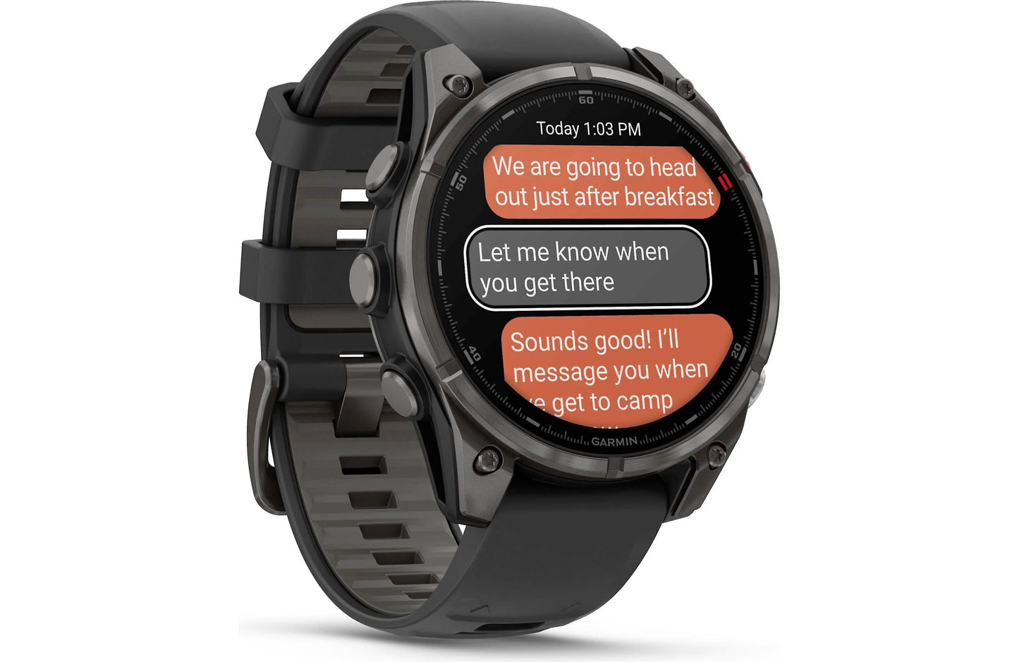Garmin fenix 8 Pro 47 mm AMOLED (Carbon gray DLC titanium with black/pebble gray silicone band)