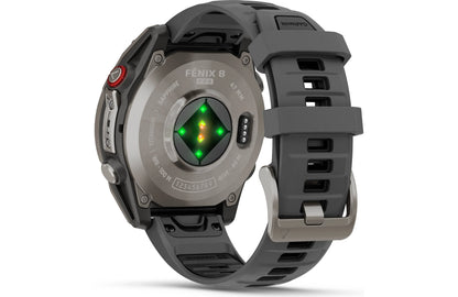 Garmin fenix 8 Pro 47 mm AMOLED (Sapphire, titanium with graphite/black silicone band)