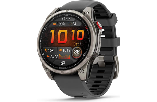 Garmin fenix 8 Pro 47 mm AMOLED (Sapphire, titanium with graphite/black silicone band)