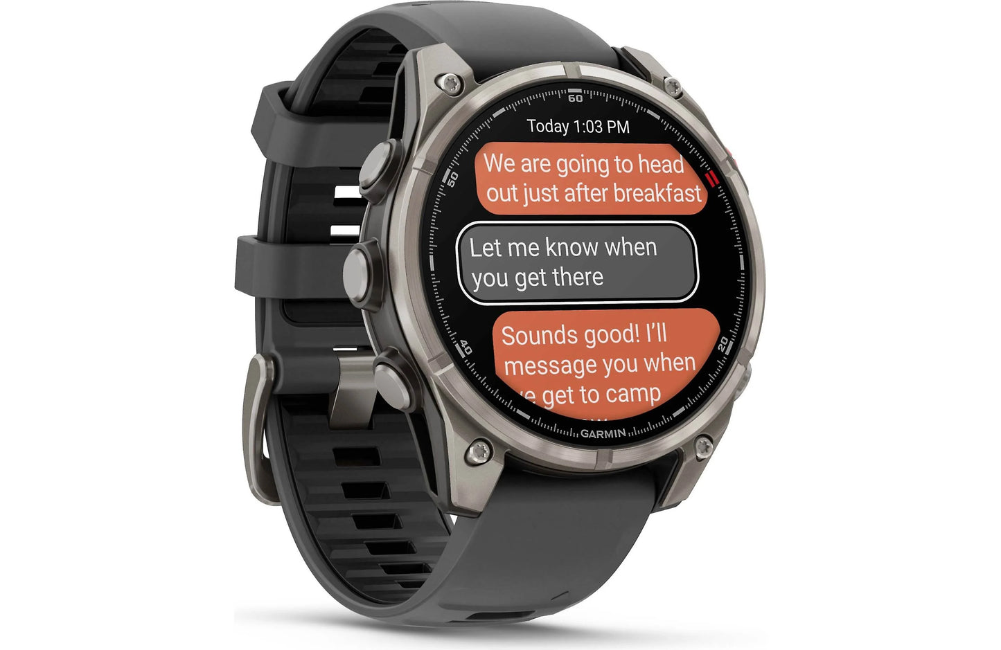 Garmin fenix 8 Pro 47 mm AMOLED (Sapphire, titanium with graphite/black silicone band)