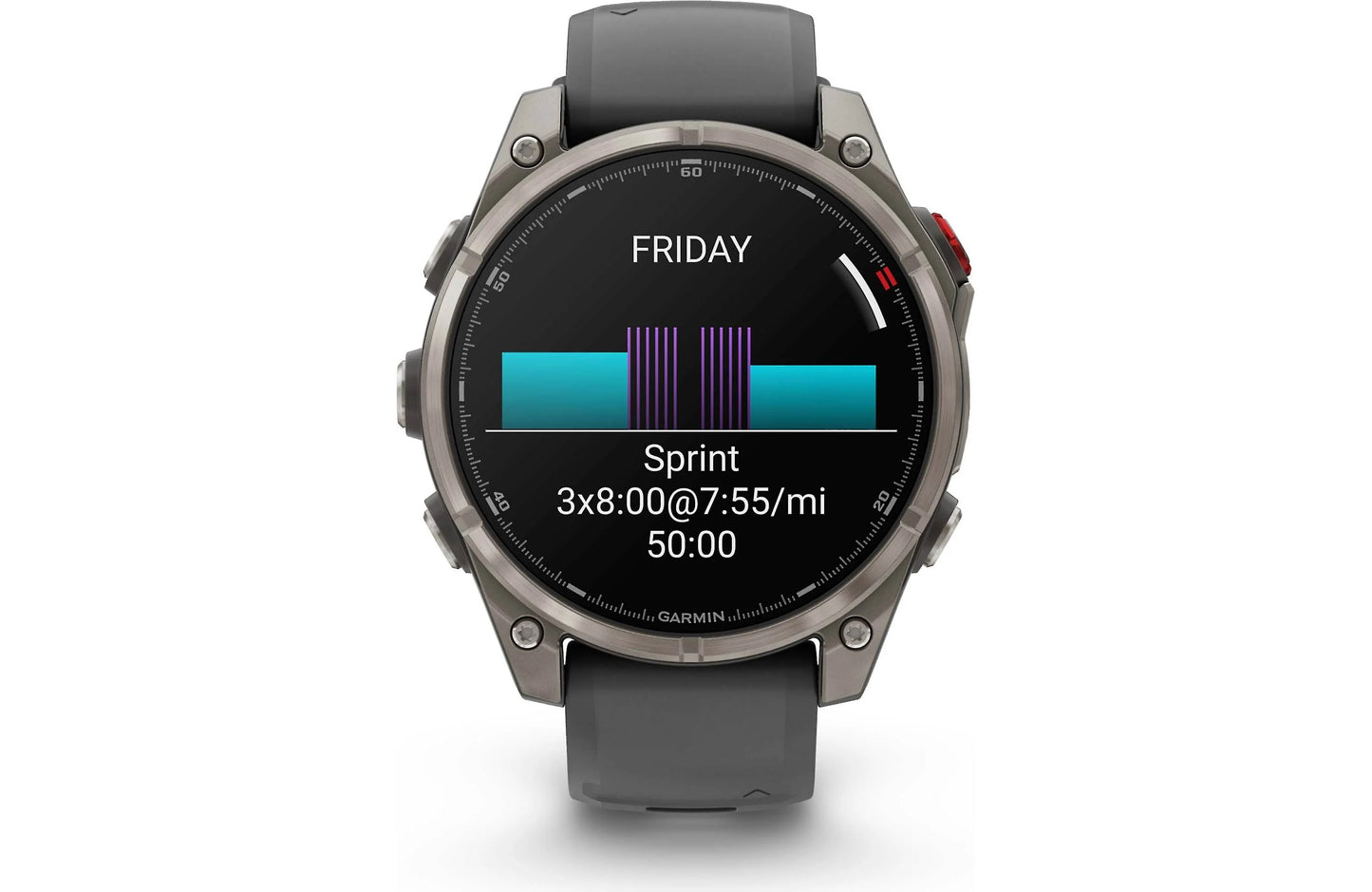 Garmin fenix 8 Pro 47 mm AMOLED (Sapphire, titanium with graphite/black silicone band)