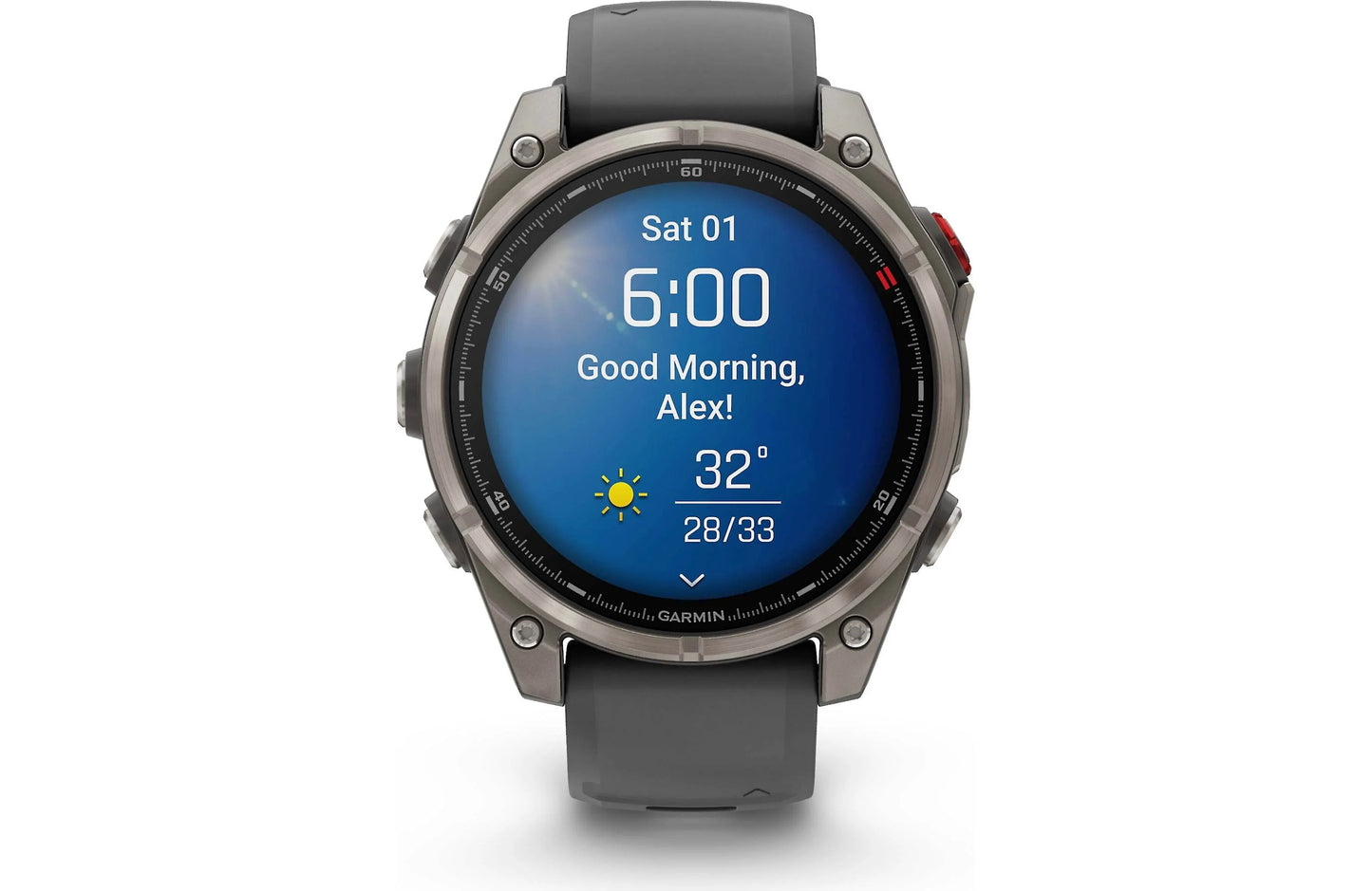 Garmin fenix 8 Pro 47 mm AMOLED (Sapphire, titanium with graphite/black silicone band)